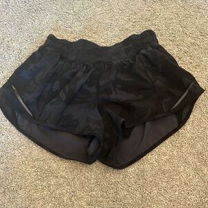 Black Camo Lululemon Athletic Shorts